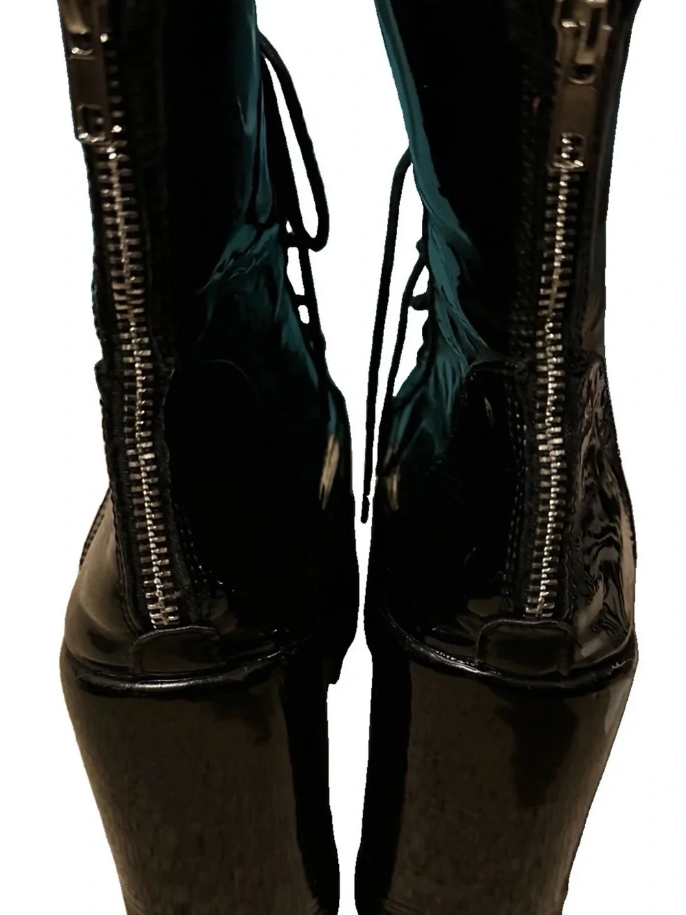 Goth 5” Unisex Patent Platform Boots